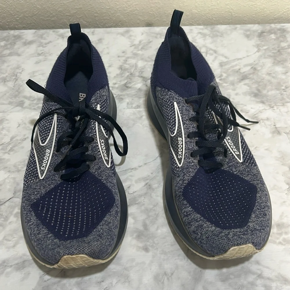 BROOKS MENS ATHLETIC SHOES LEVITATE 5 LACE UP NAVY Sz 11 - Picture 3 of 12